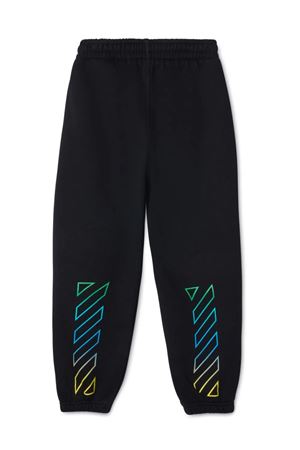 black cotton trackpants OFF WHITE KIDS | OBCH001S24FLE0011084